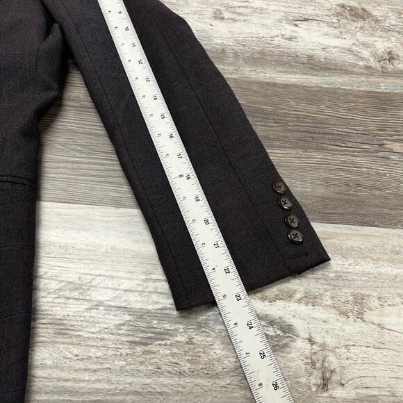 Vintage Daks Johnston & Murphy Brown Mens XL Wool‎ 2 Button Sports Blazer Jacket - Picture 12 of 14